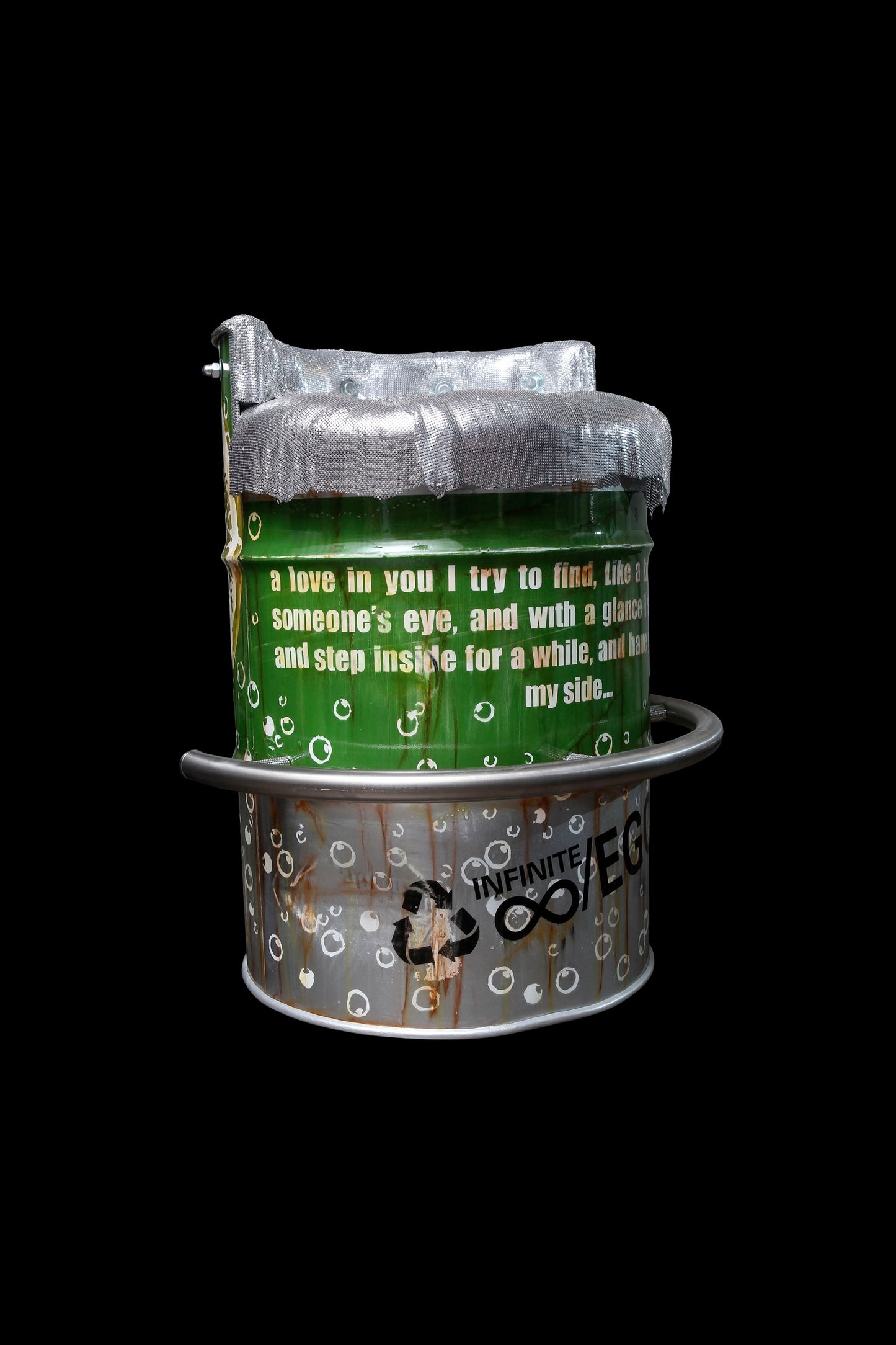 DON’T GIVE UP BARREL CHAIR