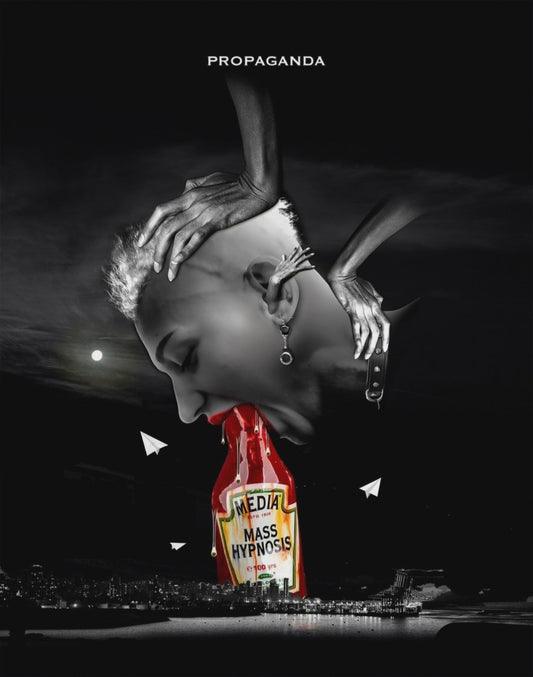 PROPAGANDA statement wall art by Hady Beydoun Art