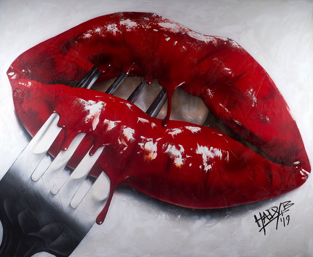 EAT YOUR OWN WORDS painting by Hady Beydoun