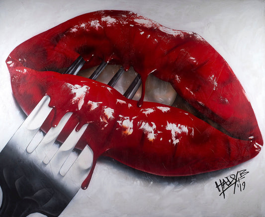 EAT YOUR OWN WORDS painting by Hady Beydoun