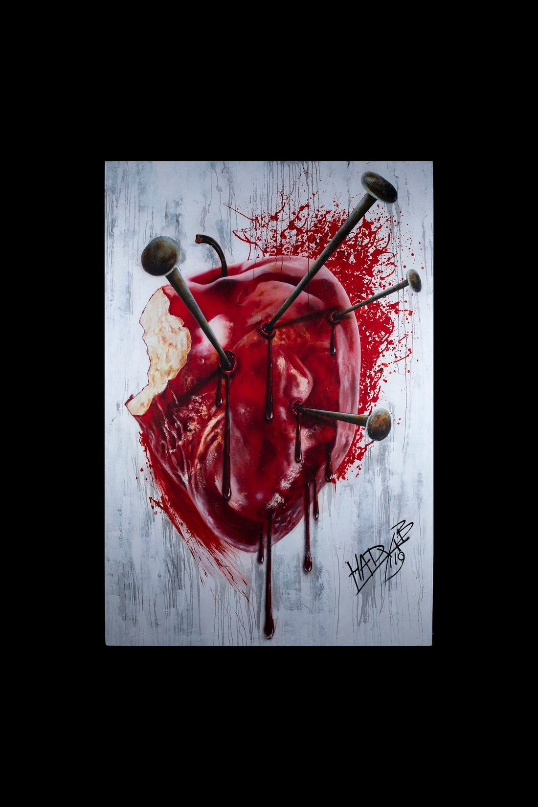 SACRED HEART contemporary sacred art painting by Hady Beydoun Art