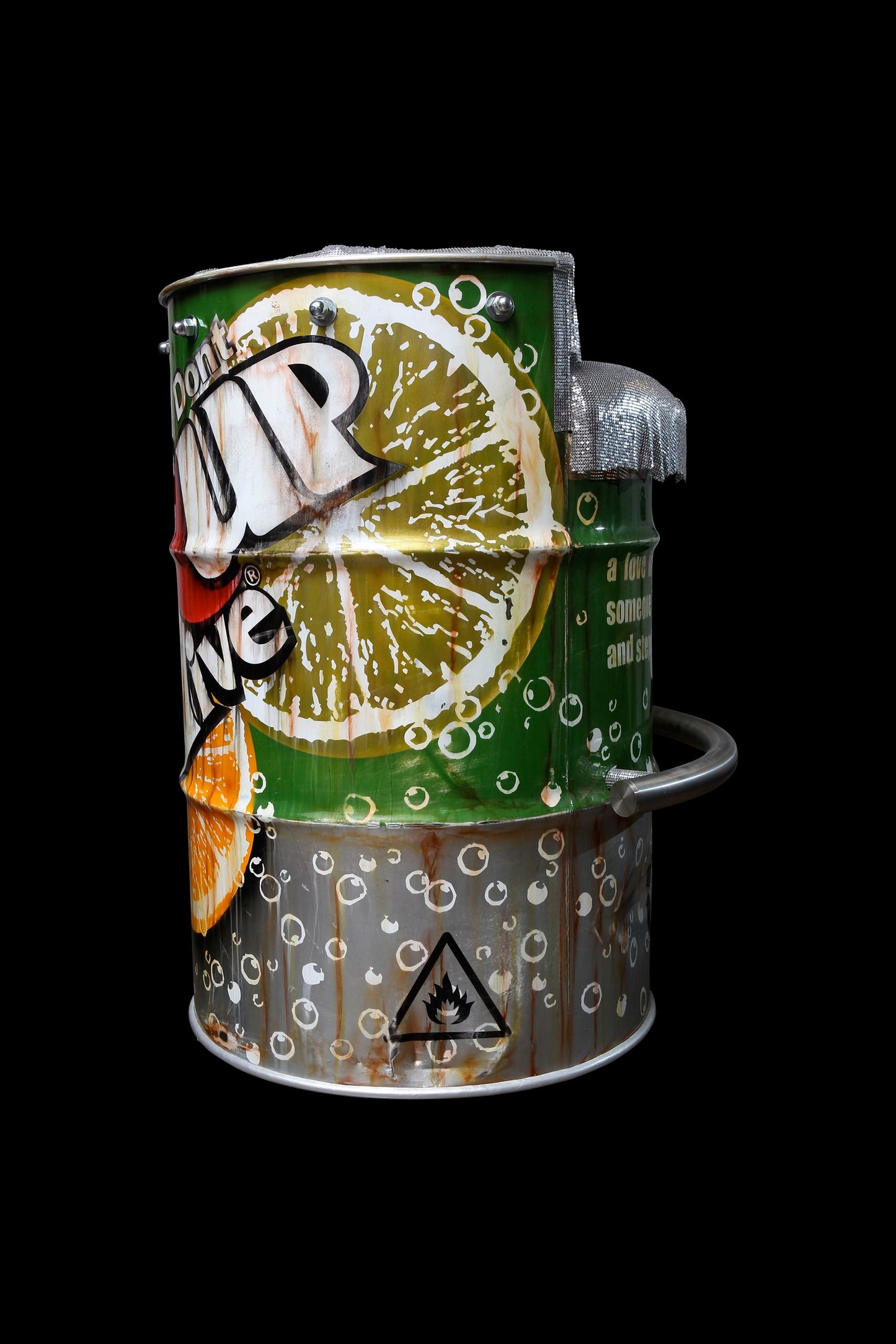 DON’T GIVE UP BARREL CHAIR