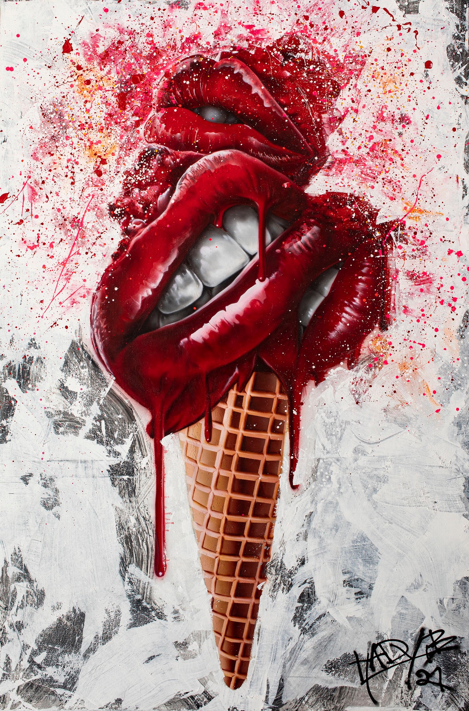 DOPAMINE large contemporary figurative painting by Hady Beydoun Art