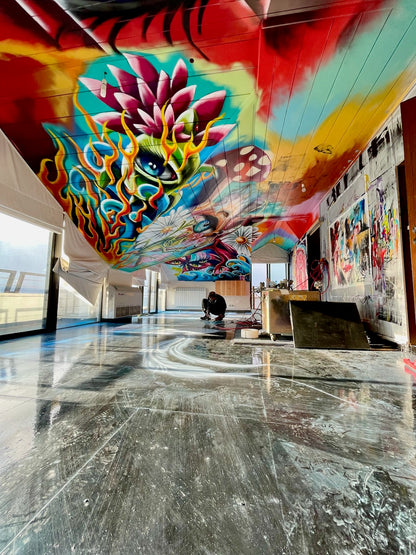 FLOOR PAINTING OCEAN JELLYFISH