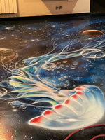 FLOOR PAINTING OCEAN JELLYFISH