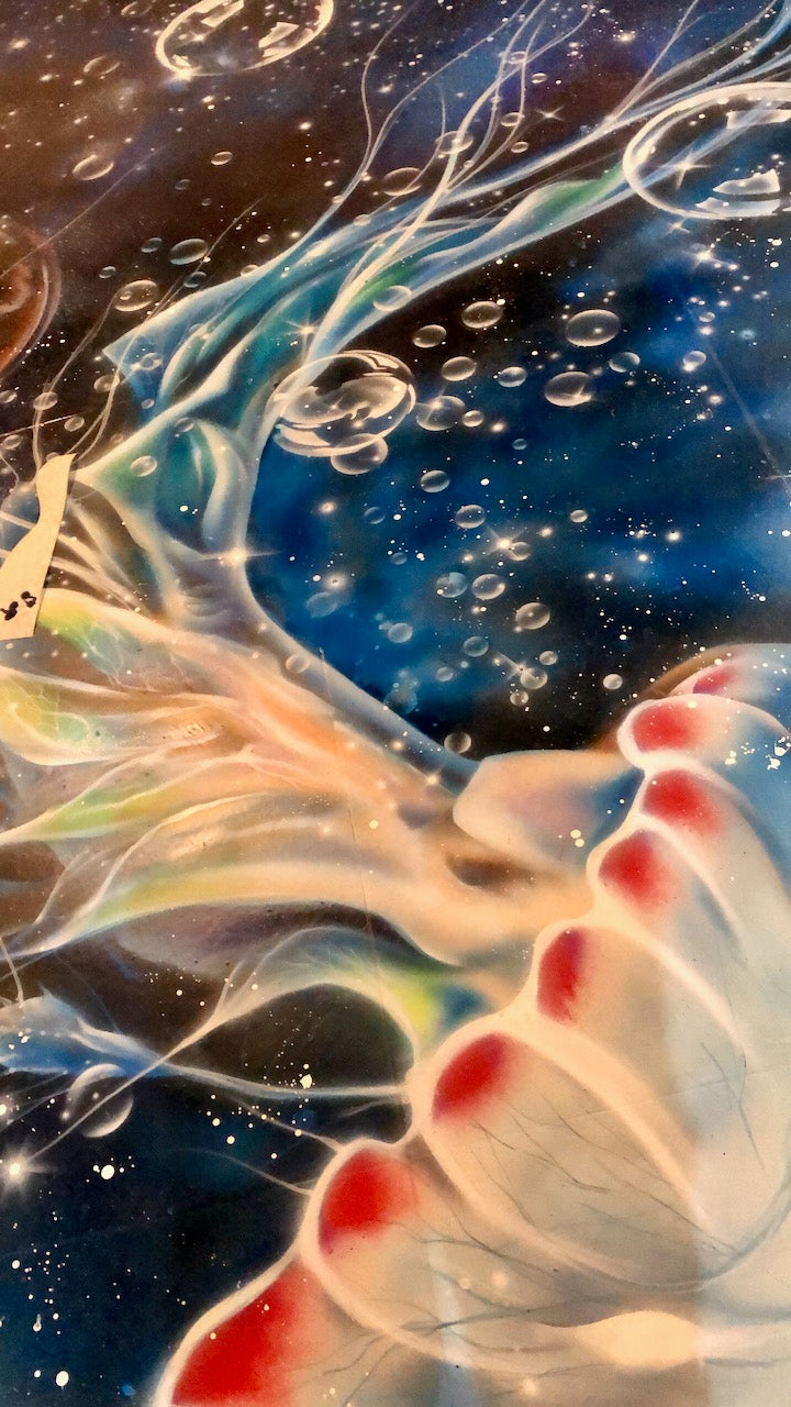 FLOOR PAINTING OCEAN JELLYFISH
