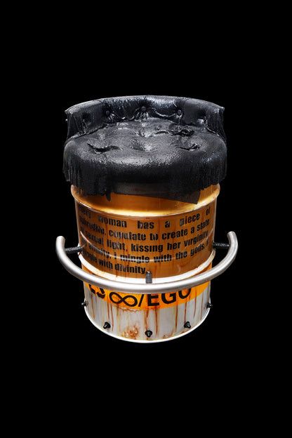 GOLDEN SHAG BARREL CHAIR